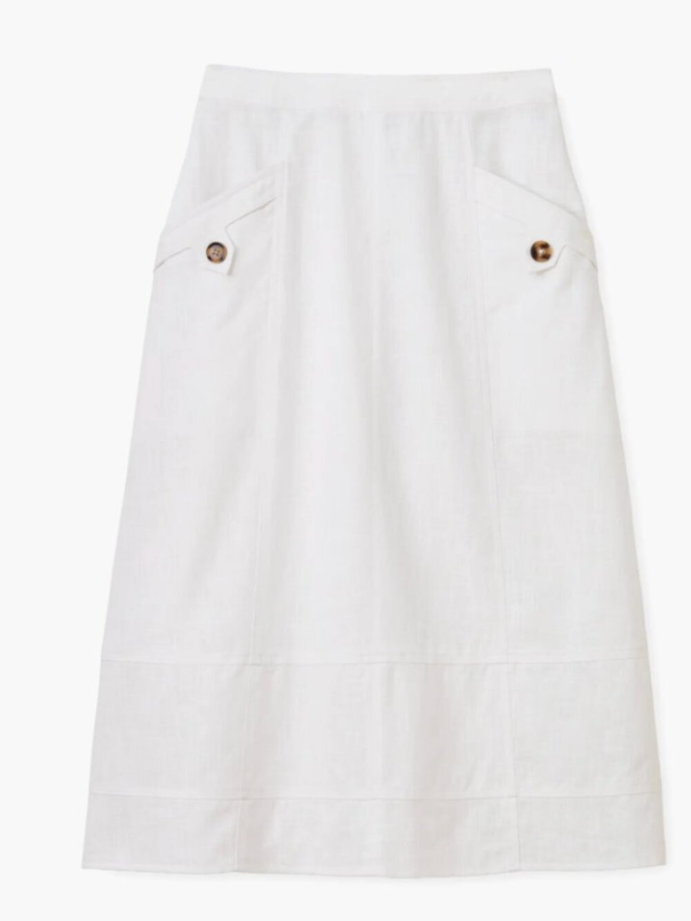 Cartolina Alice White Linen Skirt Size XS. NWT
